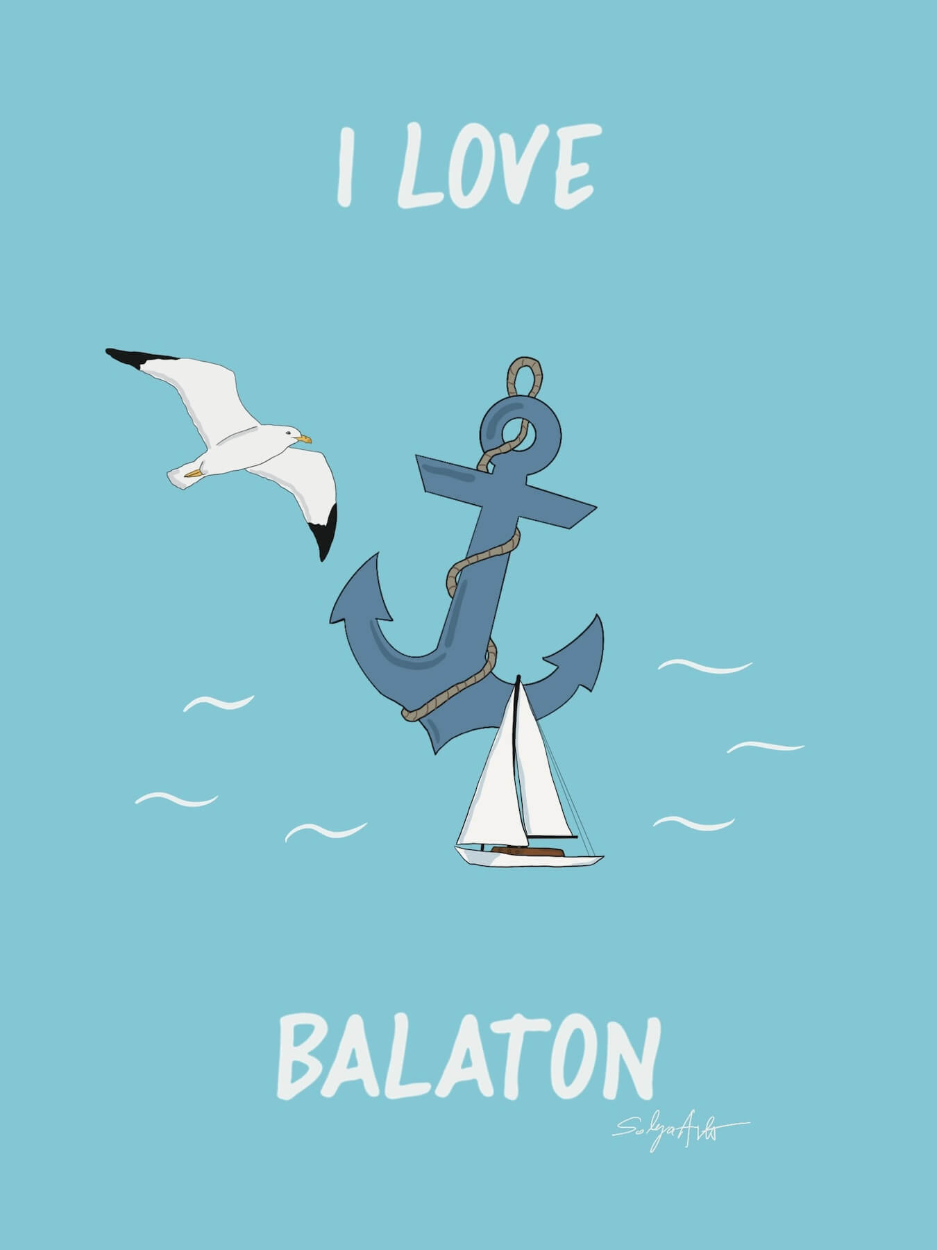 Webdesign munkáim - Illusztráció - Balaton