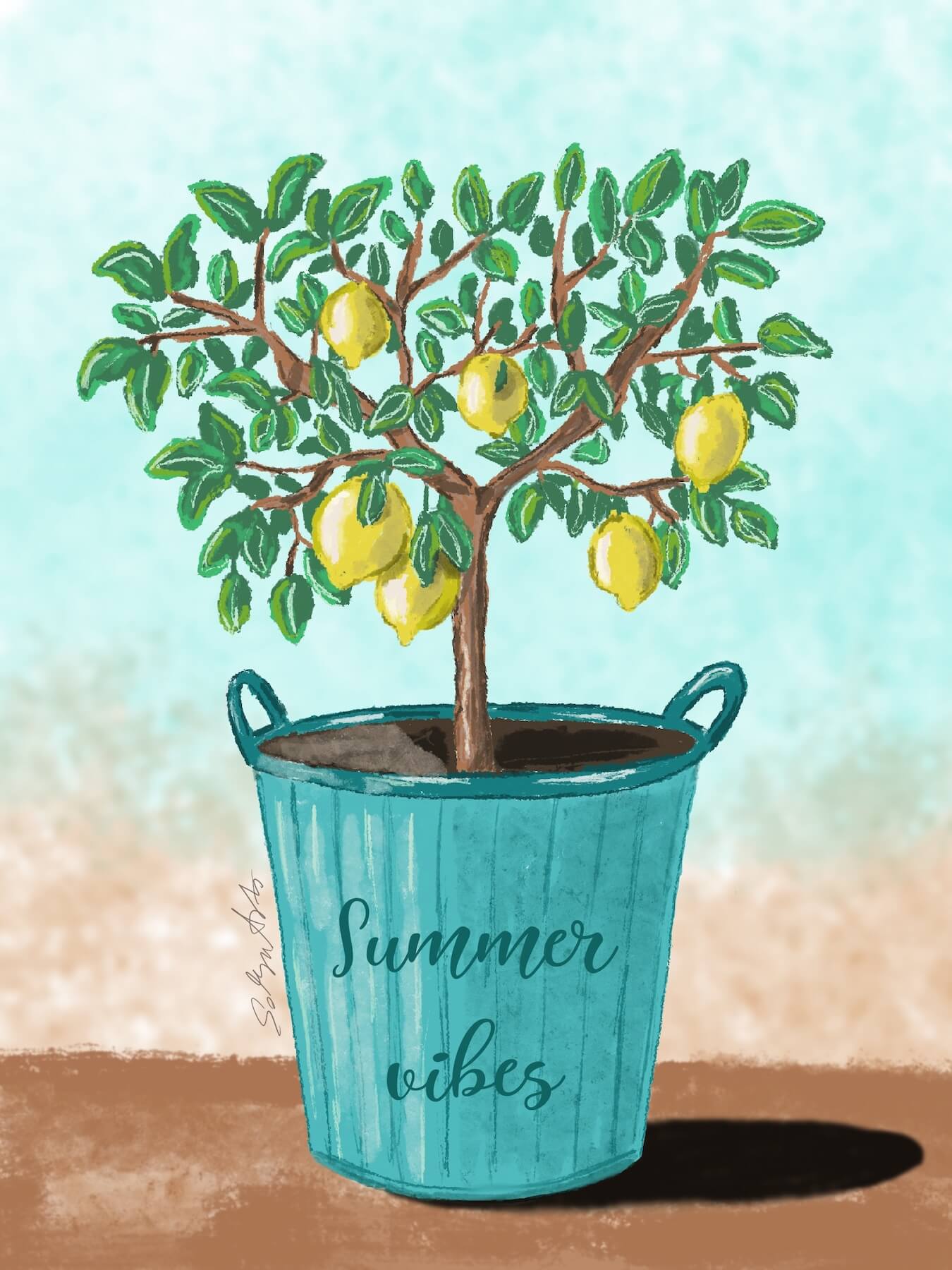 Webdesign munkáim - Illusztráció - Citromfa