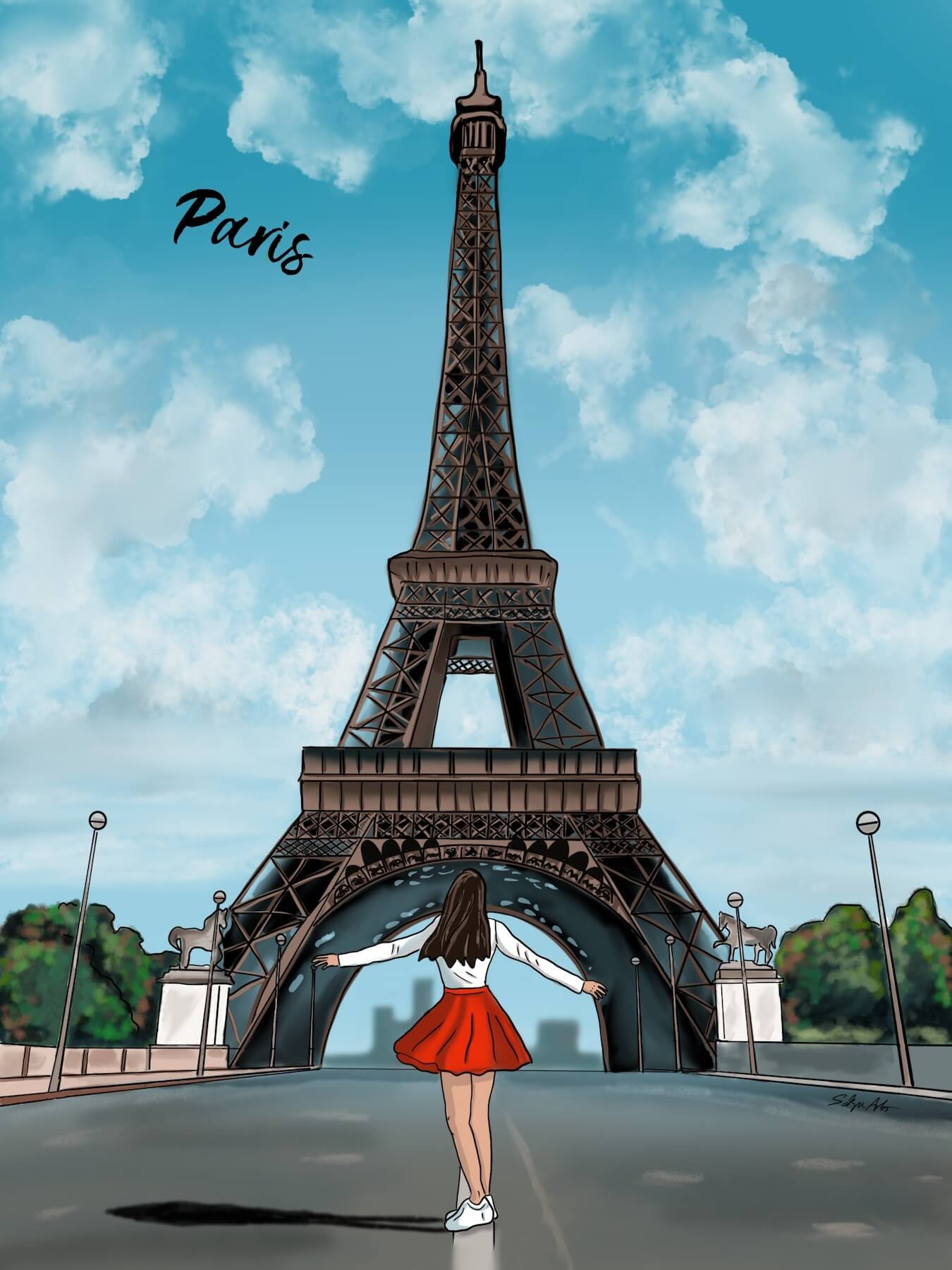 Webdesign munkáim - Illusztráció - Párizs