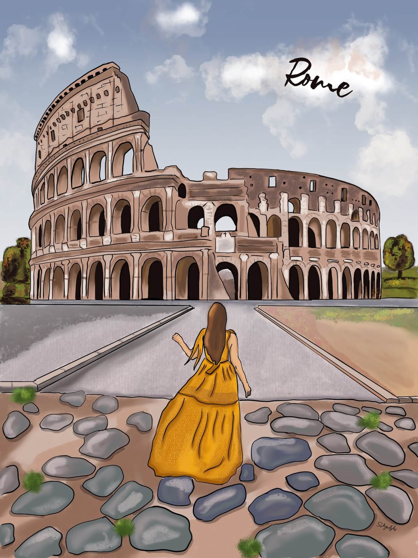 Webdesign munkáim - Illusztráció - Róma